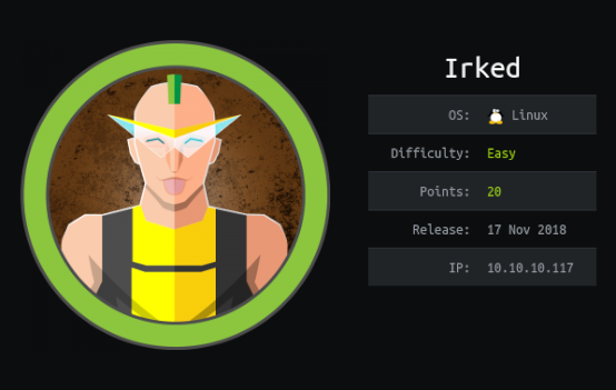 HackTheBox - Irked thumbnail